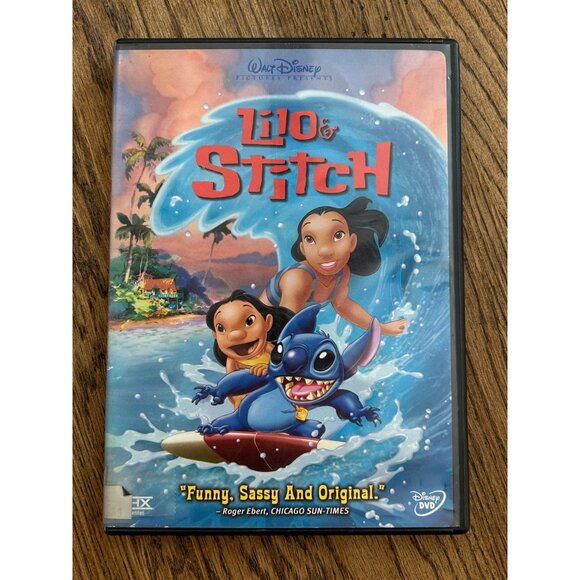 Lilo & Stitch 2002 DVD Walt Disney Animation Family Kids Classic Movie Pre-Owned - Picture 1 of 4